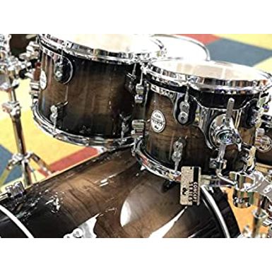 image of Pacific by DW 5-Piece Concept Maple Exotic Shell Pack (Charcoal Burst over Walnut) with sku:b01huo2wpy-pdp-amz
