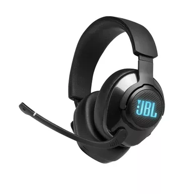 image of JBL Quantum 400 USB Over-Ear Gaming Headset w/ Game-Chat Balance Dial with sku:jblquantum400blkam-powersales