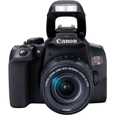 Alt View Zoom 12. Canon - EOS Rebel T8i DSLR Camera with EF-S 18-55mm Lens - Black