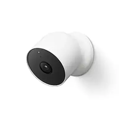 image of Google - Nest Cam Indoor/Outdoor Wire Free Security Camera - Snow with sku:bb21808637-bestbuy