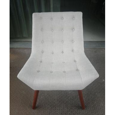 image of Yosida Accent Chair Tufted Linen with sku:lfxs1594-linon
