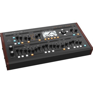 image of Behringer DEEPMIND 12D True Analog 12-Voice Polyphonic Desktop Synthesizer with Tablet Remote and Wi-Fi with sku:bedpmind12d-adorama