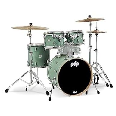 image of Pacific Drums & Percussion PDP Concept Maple 4-Piece Fusion, Satin Seafoam Drum Set Shell Pack (PDCM20FNSF) with sku:b09jsy5lgk-amazon