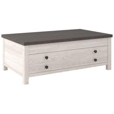 image of Two-tone Dorrinson LIFT TOP COCKTAIL TABLE with sku:t287-9-ashley