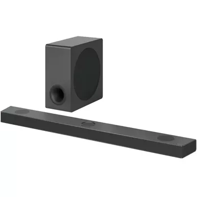image of LG - 5.1.3 Channel Soundbar with Wireless Subwoofer, Dolby Atmos and DTS:X - Black with sku:s90qy-electronicexpress