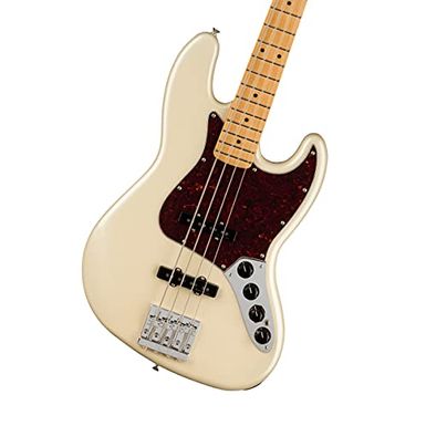 image of Fender 4 String Bass Guitar, Right, Olympic Pearl (0147372323) with sku:fe0147372323-adorama