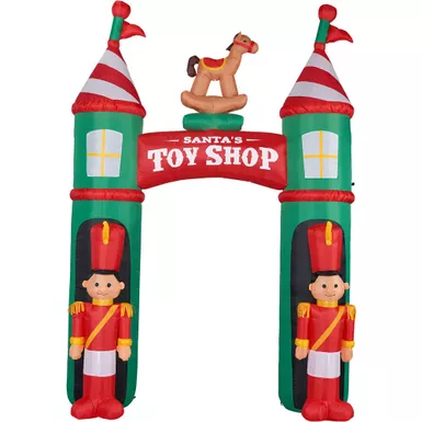 9.8ft Inflatable Nutcracker Arch with Lights