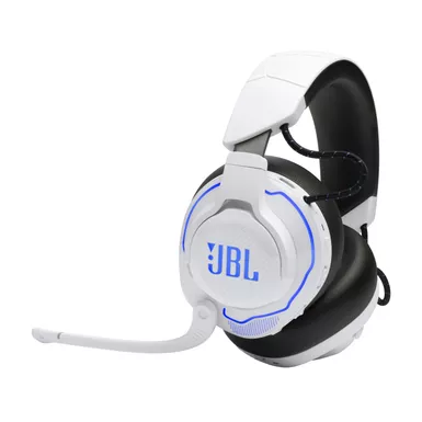 image of JBL Quantum 910P Console Wireless OverEar Gaming Headset for PlayStation w/ ANC with sku:jblq910pwlwhtbluam-powersales