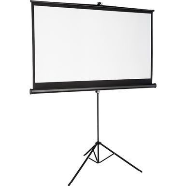 image of Insignia™ - 75" Tripod Projector Screen - Black/White with sku:bb19807197-4238900-bestbuy-insignia