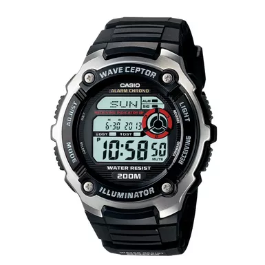 image of Casio - Wave Ceptor Multi-Band Atomic Watch with sku:wv200a-1a-powersales