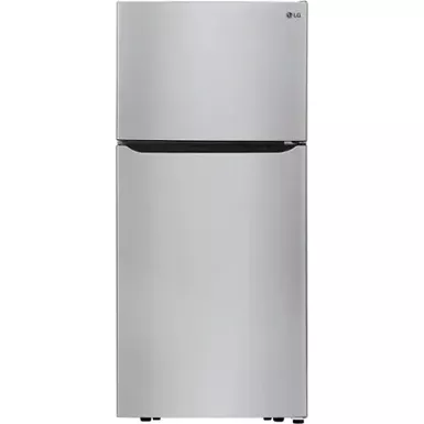 image of LG - 20.2 Cu. Ft. Top-Freezer Refrigerator - Stainless Steel with sku:bb21291958-bestbuy