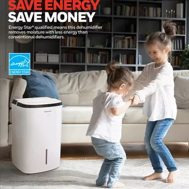 image of Honeywell 50 Pint (70 Pint 2012 DOE Standard) Energy Star Dehumidifier with Pump with sku:tp70pwkn-almo