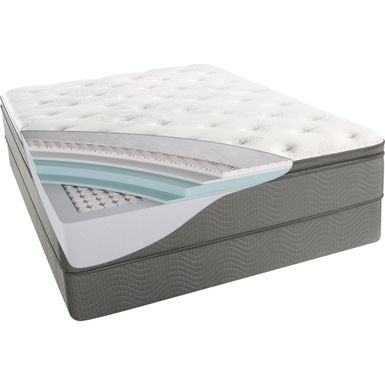 BeautySleep Swanson 12" Luxury Twin XL-size Firm Pillow Top Mattress Set - Low Profile