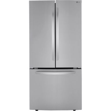 image of LG - 25.1 Cu. Ft. French Door Refrigerator with Ice Maker - Stainless steel with sku:bb21614258-6423065-bestbuy-lg