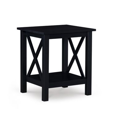 image of Davison End Table Black with sku:lfxs1238-linon