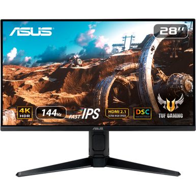 image of ASUS - TUF 28” Fast IPS 4K 144Hz HDMI 2.1 1ms G-SYNC/FreeSync Gaming Monitor with HDR (DisplayPort,USB) with sku:bb21897519-6482012-bestbuy-asus
