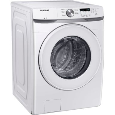 Angle Zoom. Samsung - 4.5 Cu. Ft. High Efficiency Stackable Front Load Washer with Vibration Reduction Technology+ - White