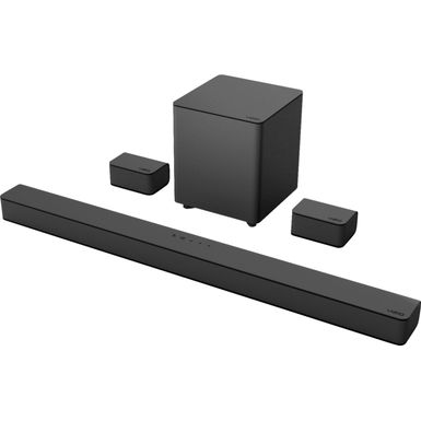 image of VIZIO 5.1 Channel Sound Bar System with Wireless Subwoofer - Black - Black with sku:bb21573552-6416784-bestbuy-vizio