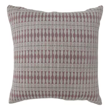 image of Contemporary Fabric 17" x 17" Throw Pillows in Red (Set of 2) with sku:idf-pl6030rd-s-2pk-foa