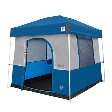 image of E-Z UP Camping Cube Sport, Converts 10' Angled Leg Canopy into Camping Tent, Royal Blue (Canopy/SHELTER NOT Included) with sku:b097yz6tny-ezu-amz
