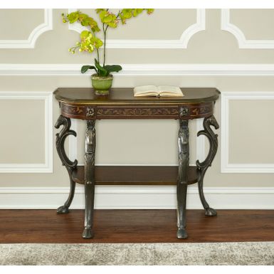 image of Prospect Demilune Console Table with sku:pfxs1107-linon