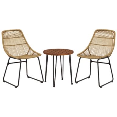 image of Light Brown/Black Coral Sand Chairs w/Table Set (3/CN) with sku:p306-050-ashley