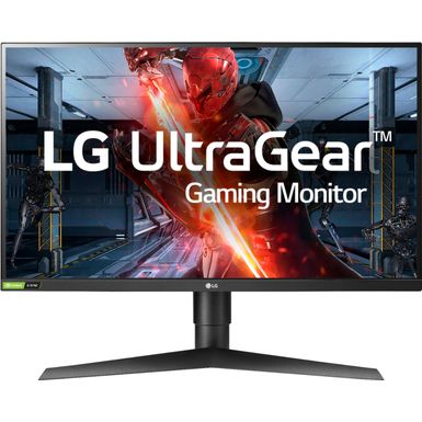 image of LG - UltraGear 27" IPS LED QHD FreeSync and G-SYNC Compatible Monitor with HDR 10  (DisplayPort, HDMI) - Black with sku:bb21282812-6358119-bestbuy-lg