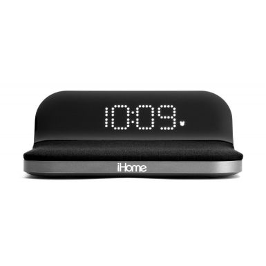 image of iHome Compact Alarm Clock w/ Qi Wireless & USB Charging with sku:iw18-iw18-abt