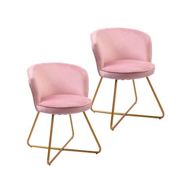 Rent to own Porthos Home Orry Dining Chair, Velvet Upholstery, Gold ...