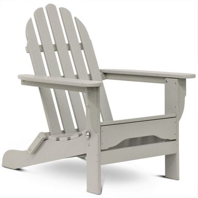 image of Nelson Recycled Plastic Folding Adirondack Chair by Havenside Home - Light Gray with sku:v1ytls3bp017bss7du7h1qstd8mu7mbs-ffs-ovr