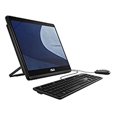 image of ASUS AiO E1600 All-in-One Desktop PC, 15.6-inch HD Touchscreen Display, Intel Celeron N4500 Processor (4MB Cache, up to 2.80 GHz), 4GB DDR4 RAM, 128GB PCIe SSD, Windows 11 Pro, E1600WKA-XB001T with sku:asxb001t-adorama