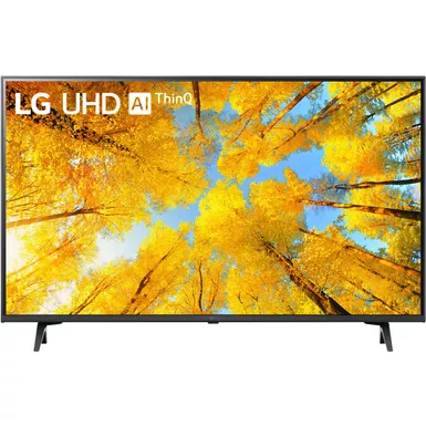 image of LG 43" Class UQ7590 series LED 4K UHD Smart webOS 22 TV, Black with sku:bb21973454-bestbuy