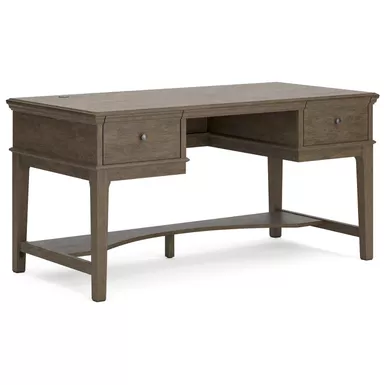 image of Janismore Home Office Storage Leg Desk with sku:h776-26-ashley