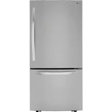 image of LG - 25.5 Cu. Ft. Bottom-Freezer Refrigerator with Ice Maker - Stainless Steel with sku:lrdcs2603ss-abt