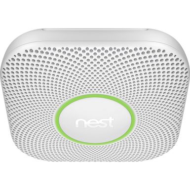 Alt View Zoom 11. Google - Nest Protect 2nd Generation (Battery) Smart Smoke/Carbon Monoxide Alarm - White