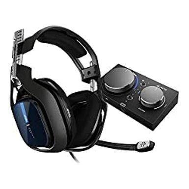 image of ASTRO Gaming Certified Manufacturer Refurbished A40 TR Wired Headset + MixAmp Pro TR with Dolby Audio for Playstation 5, Playstation 4, PC, Mac - Black/Blue (Refurbished) with sku:b0b7869n37-amazon