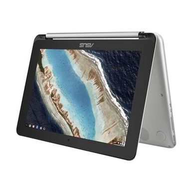 Asus - Touch-Screen Chromebook Flip C101 - 10.1" - Rockchip Cortex - 4GB RAM - 16GB SSD