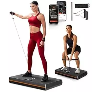 image of SQUATZ Pluto Board Smart Home Gym Version I 100 LBS Resistance, Multifunctional All in One Gym, Single Cable Weight Machine with Multiple Training Modes, Home Gym Equipment for a Full Body Workout with sku:b0cqkgd415-amazon
