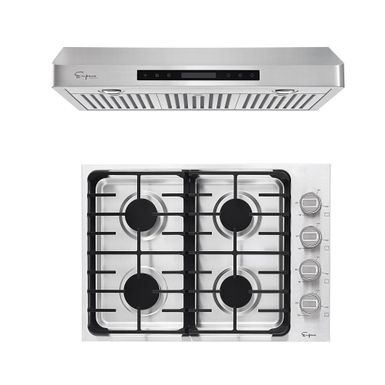 image of 2 Piece Kitchen Appliances Packages Including 30" Gas Cooktop and 36" Under Cabinet Range Hood - 30" with sku:ih6m48eo-wgg_6subkwkeqstd8mu7mbs-overstock