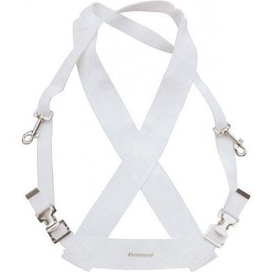 Ludwig LF350W White Parade Marching Bass Drum Sling