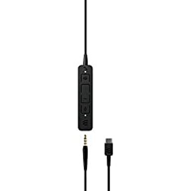 EPOS | Sennheiser Adapt 130T USB II (1000899) - Wired, Single-Sided Headset with USB Connectivity, MS Teams Certified and UC Optimized...