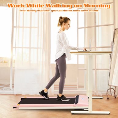image of Portable Treadmill, Slim Treadmill with LED Display and Sport APP - Pink with sku:ygb8h-mykrwwm6-ifzx1iwstd8mu7mbs--ovr