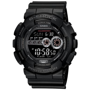 image of Casio GD1001B / GD100-1B Mens Black G-Shock Military Watch with sku:gd1001b-electronicexpress