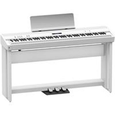 image of Roland KPD-90 Pedal Unit for FP-90 Digital Piano, White with sku:rokpd90wh-adorama