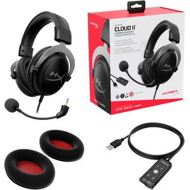 Alt View Zoom 13. HyperX - Cloud II Pro Wired 7.1 Surround Sound Gaming Headset for PC, Xbox X|S, Xbox One, PS5, PS4, Nintendo Switch, and M