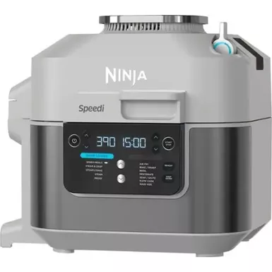 image of Ninja - Speedi Rapid Cooker & Air Fryer, 6-QT Capacity, 12-in-1 Functionality, 15-Minute Meals All In One Pot - Sea Salt Grey with sku:bb22196822-bestbuy