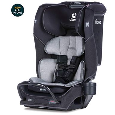 image of Diono Radian 3QX Latch, All-in-One Convertible Car Seat, Black Jet with sku:b084q3p9mp-amazon