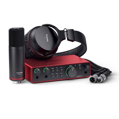 image of Focusrite Scarlett 2i2 Studio 4th Gen USB Interface with Microphone, Headphones and Software Suite with sku:fram2i2stu4g-adorama