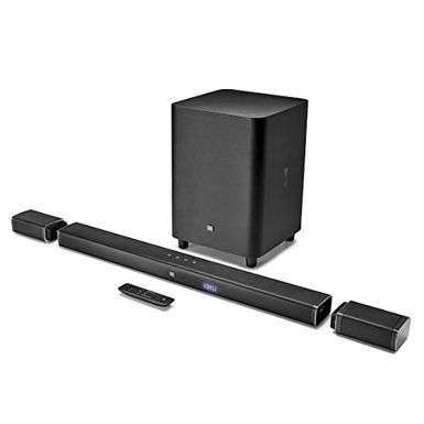 image of JBL Bar 5.1 4K Ultra HD 5.1-Channel Soundbar with True Wireless Surround Speakers with sku:b075skb4tf-jbl-amz