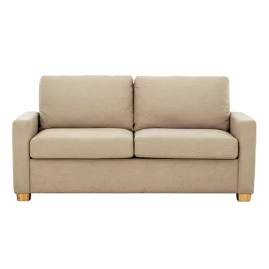 image of Reign Beige 73 in. Convertible Full Sleeper Sofa with USB Port with sku:60521-primo